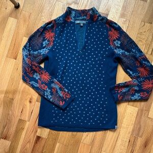 Title Nine Merino quarter zip sweater